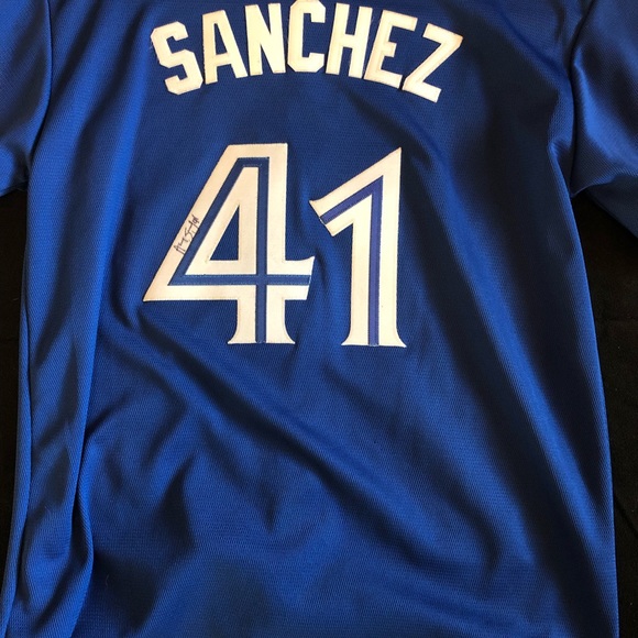 Autographed Aaron Sanchez Jays Jersey - Picture 2 of 4